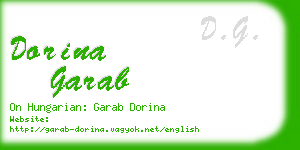 dorina garab business card